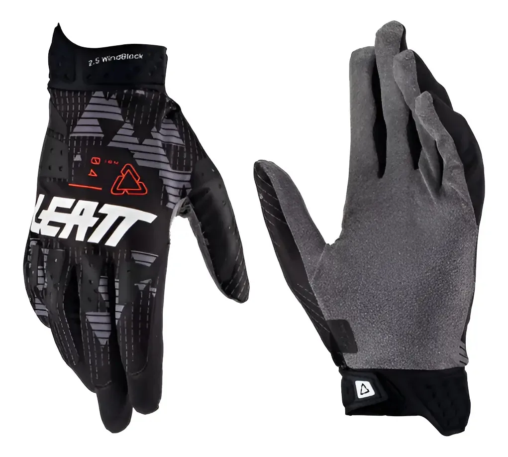 Par de luvas para motociclistas Leatt Moto 2.5 WIMDBLOCK preto tamanho XL
