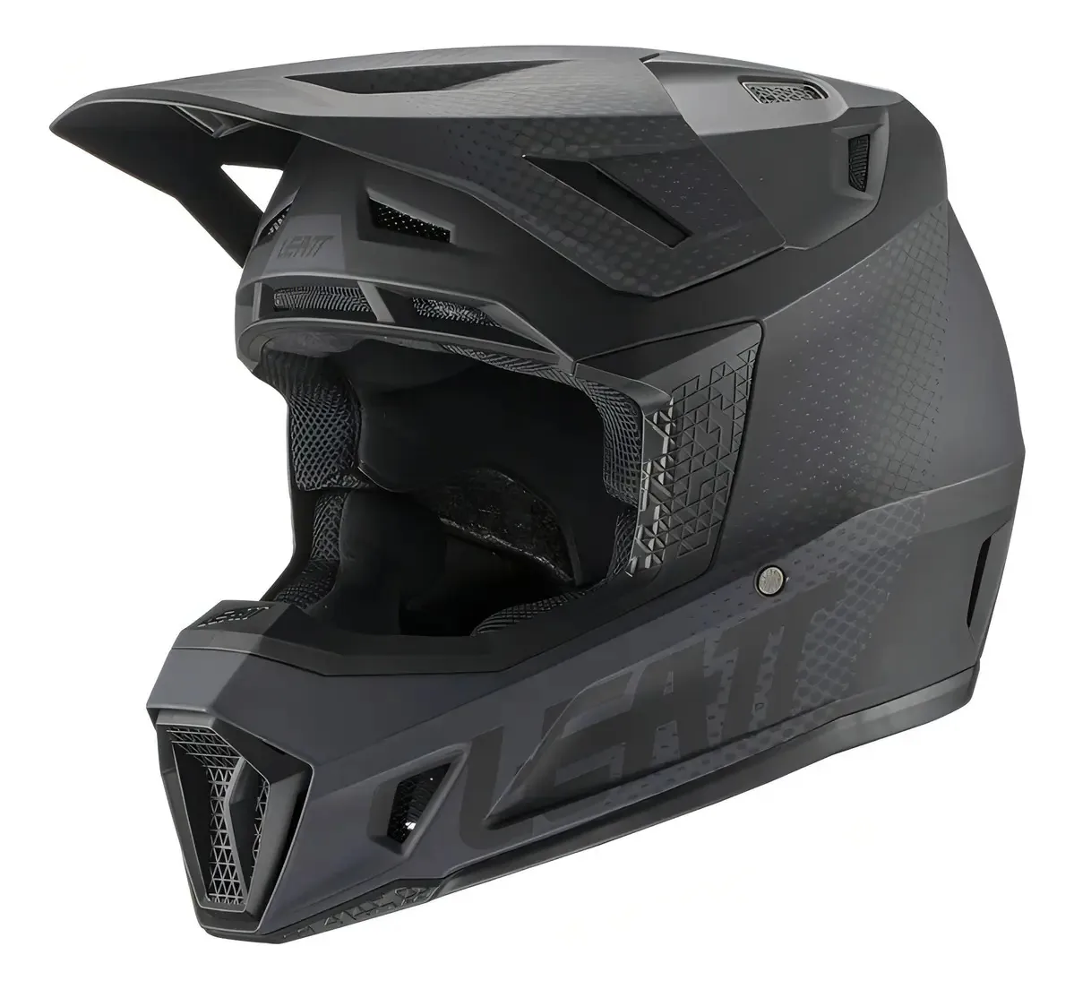 Capacete Leatt Moto 7.5 Com Óculos Preto @#