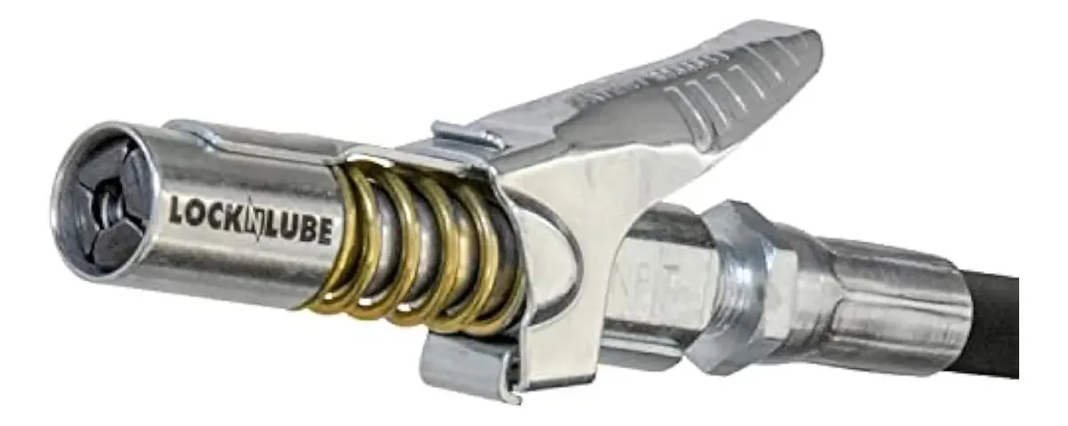 Pistola de graxa Locknlube O acoplador trava no