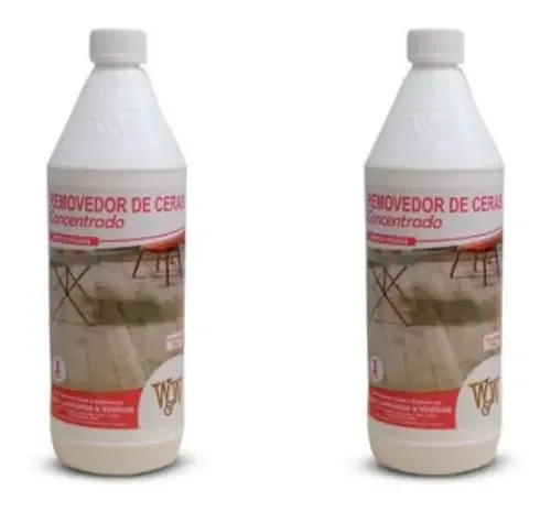 Kit 2 Removedor De Ceras Concentrado Pisos Laminados 1l W&w