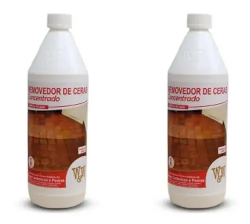 Kit 2 Removedor De Ceras Concentrado Para Pisos Frios 1l W&w