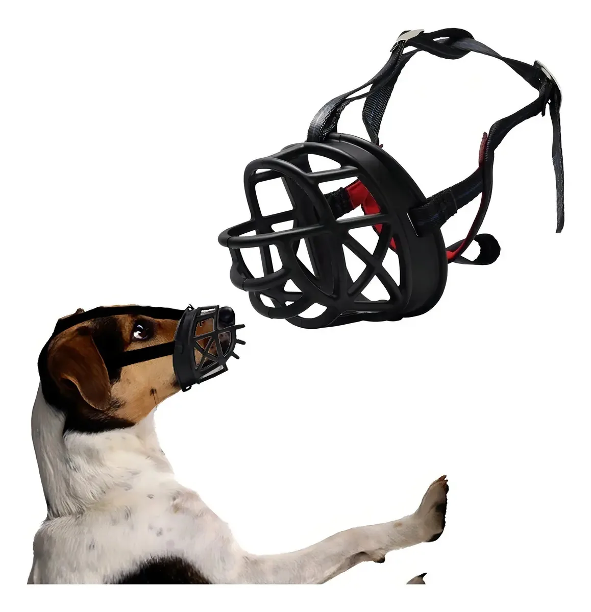 Cesta pesada com focinho ajustável para cães nº 3 Nunbell