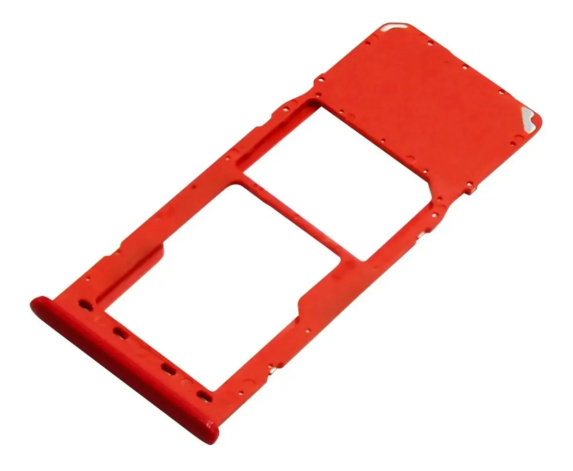 Bandeja Dual Sim Bandeja dupla para Galaxy J6 Plus - cor vermelha