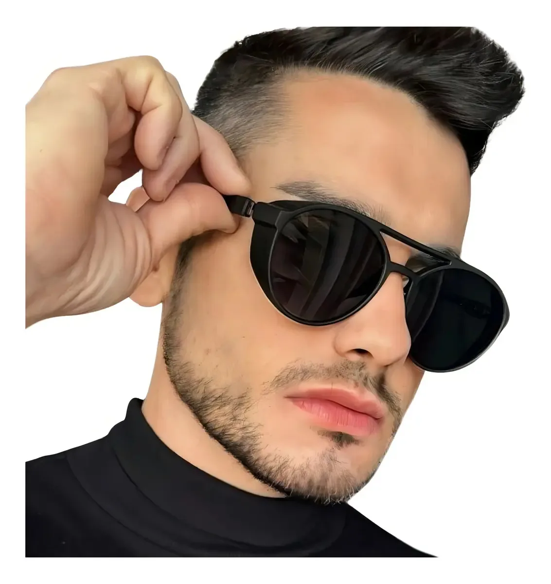 Oculos Masculino Trap Estilo Rave Festa Gradiente Fino Seven