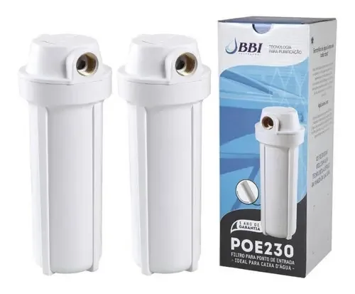 2 Filtro Agua Caixa D'água Cavalete E Ponto Entrada Poe Bbi