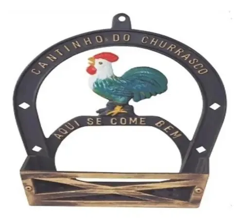 Porta-Temperos de Alumínio Fundido Gaspar com 4 Potes