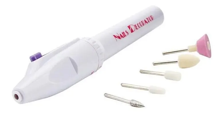 Caneta Manicure Pedicure Lixa Elétrica Profissional Pilhas