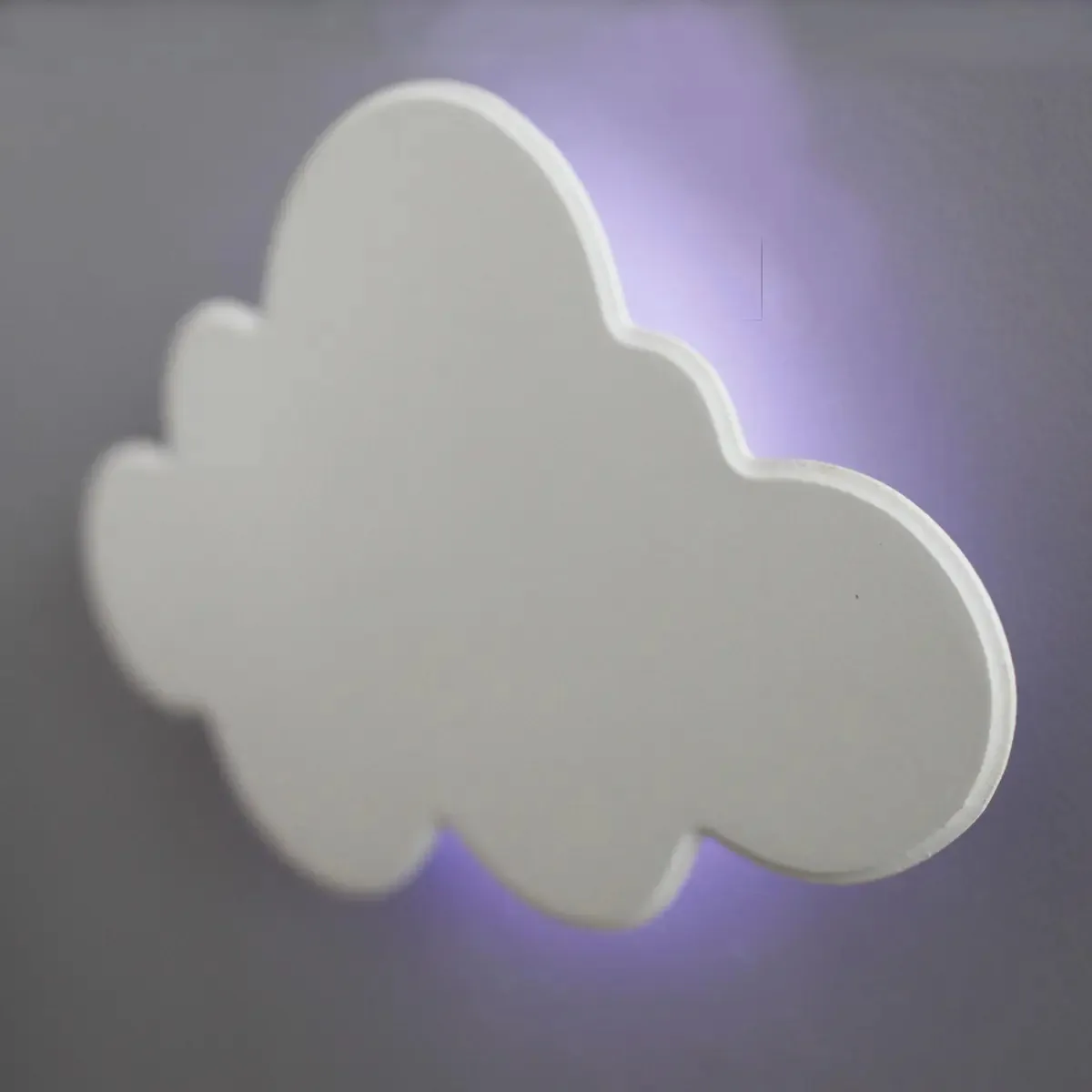 Nuvem Decorativa Grande Com Led De Luz Fria