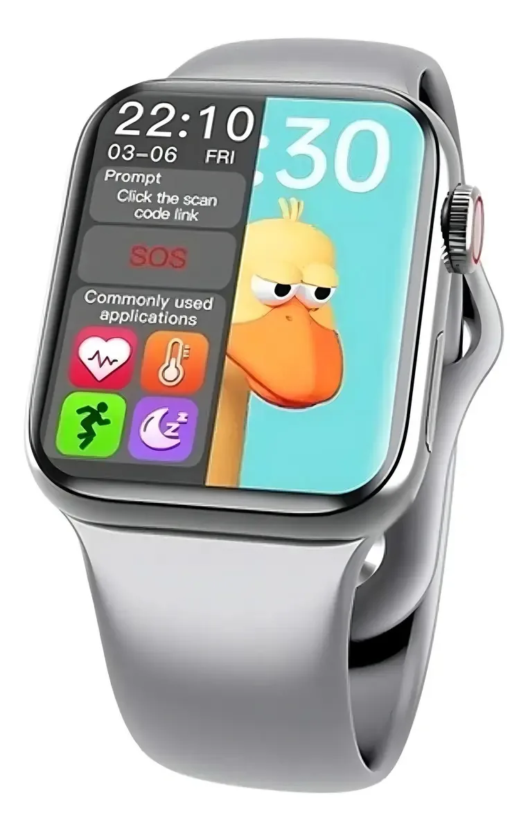 Relogio Inteligente Smartwatch Hw12 40mm Serie 6 Branco