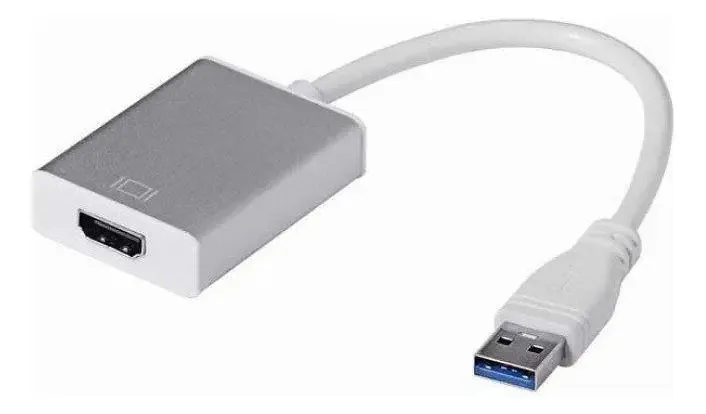 Adaptador Conversor Usb Para Hdmi - Cor Branca
