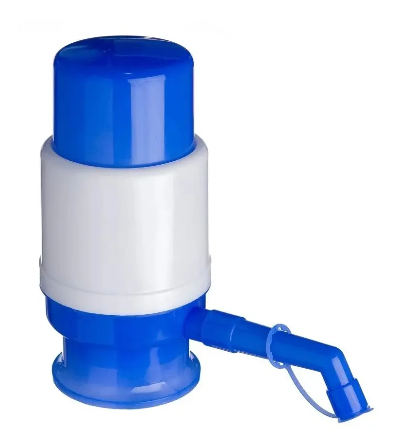 Bomba Manual Para Galões D'água Mineral Garrafão 10 E 20 Lts Cor Branco/azul