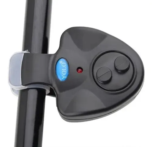 Sensor Alarme de Mordida Pesca Yolo Som e LED Vara de Pesca Preto