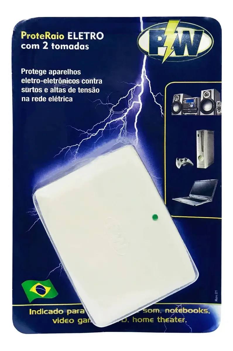 Protetor Raios 220v, Descargas Eletricas Eletro Eletrônicos