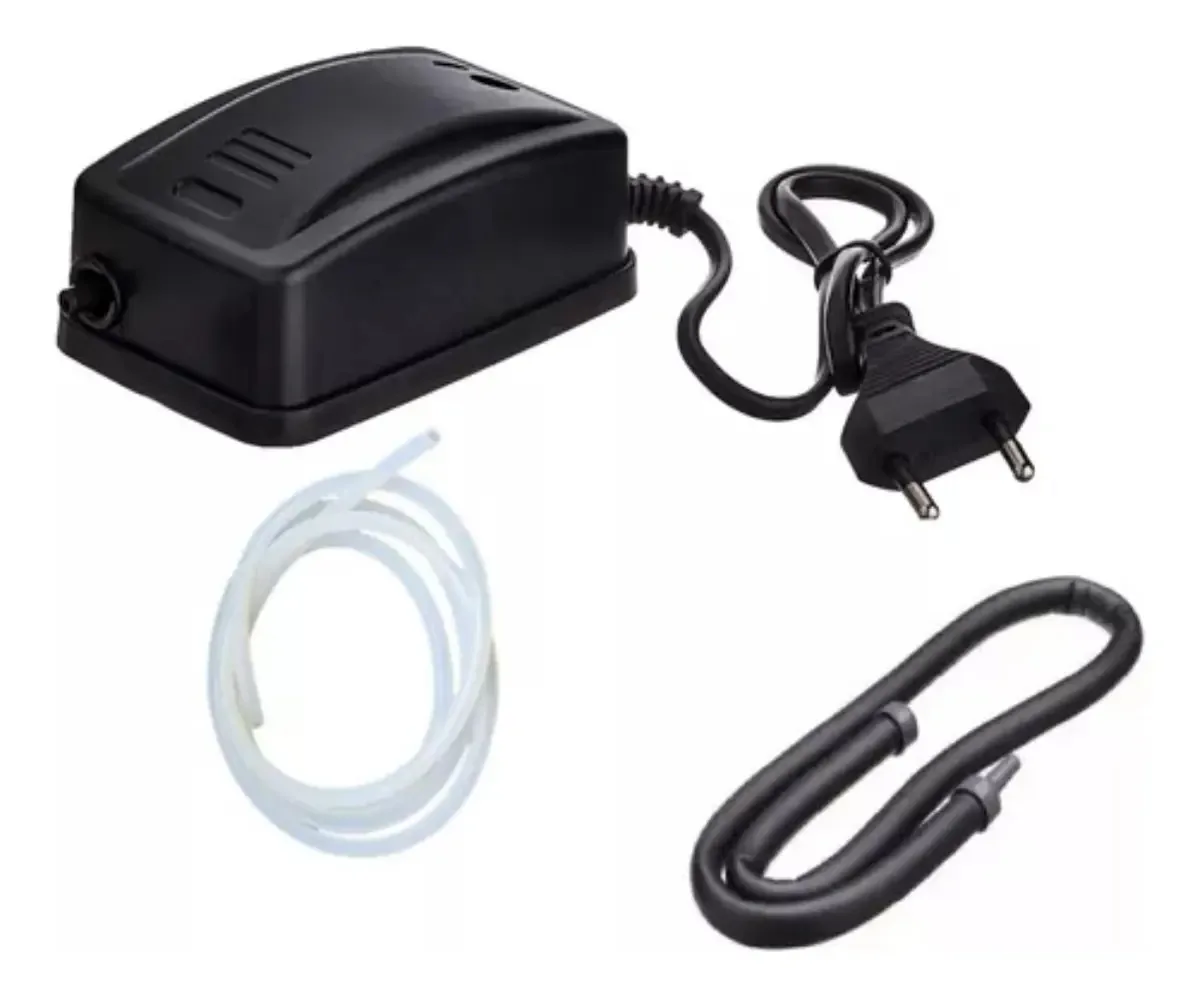 Compressor Aquario + Cortina De Ar Aquario Oxigenador 60cm