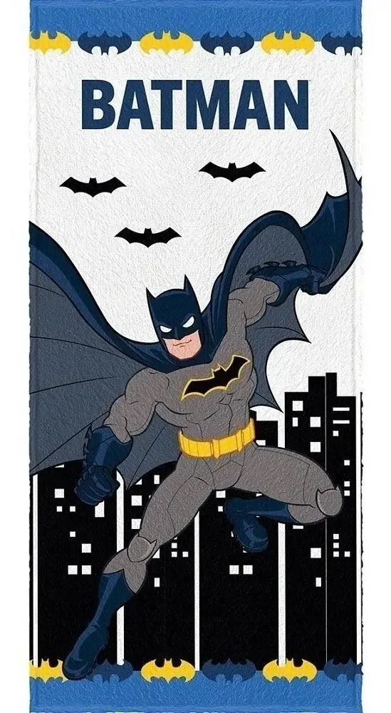 Toalha Banho Infantil Felpuda Batman Lepper Oficial #2