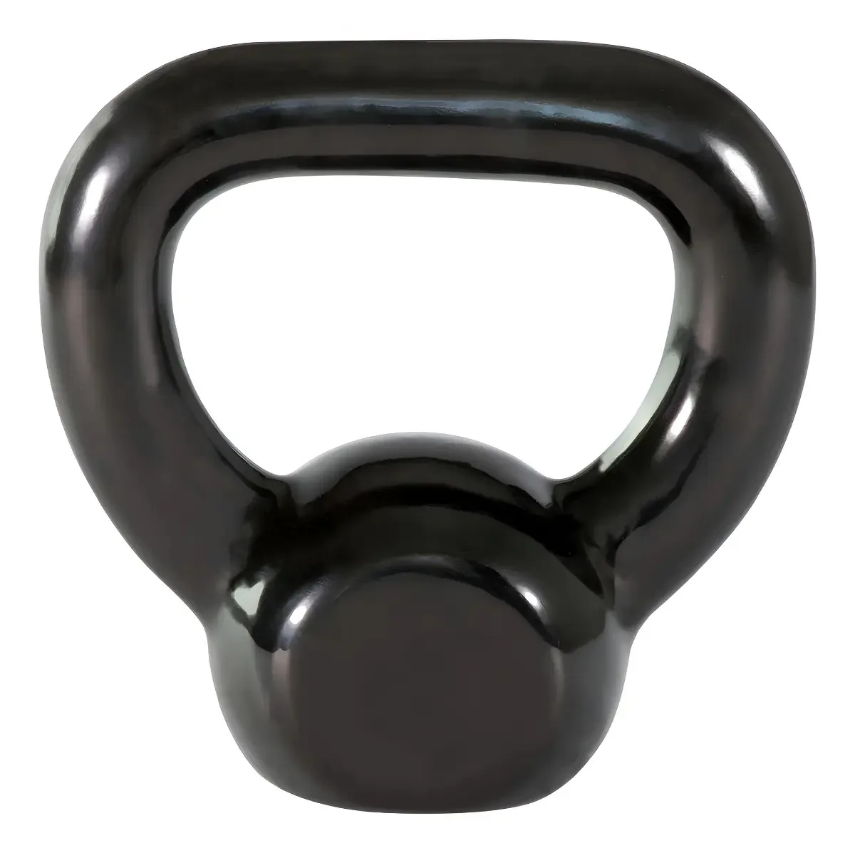 Kettlebell Preto Revestido De 6kg Fitness Funcional