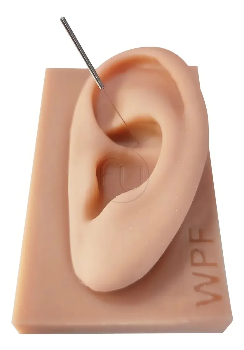 Orelha De Silicone Para Acupuntura Auricular ABAO Modelo Esquerdo