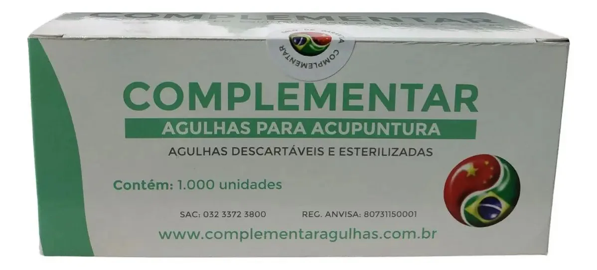 Agulha De Acupuntura 0,20x30 Sistêmica Complementar 1000 Un