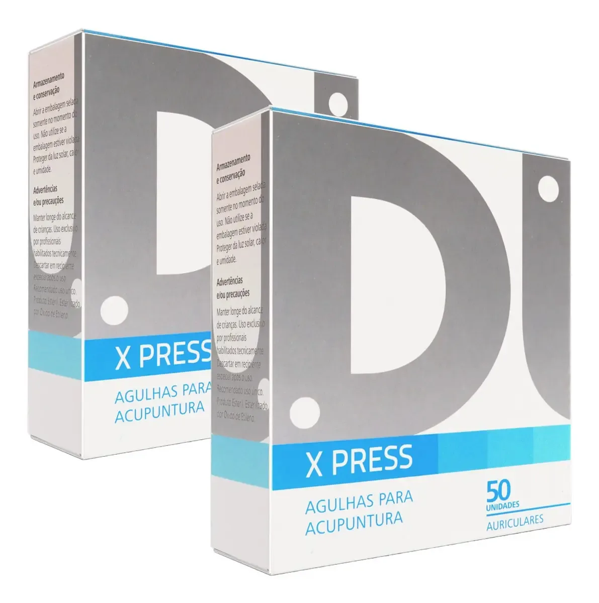 Agulha Auricular Dux X Press 0,18x1,0mm Aço Inox 50 Unid Acupuntura