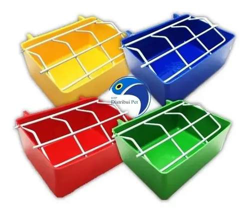 Comedouro Bebedouro Ornamental Aves Pequenas e Médias 500ml 2un