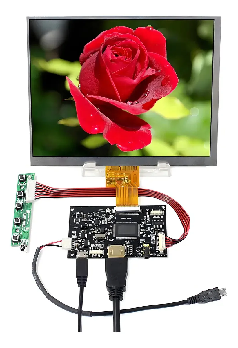 Vsdisplay 8 X768 Ips 8 polegadas LCD HJ080ia-01e com placa