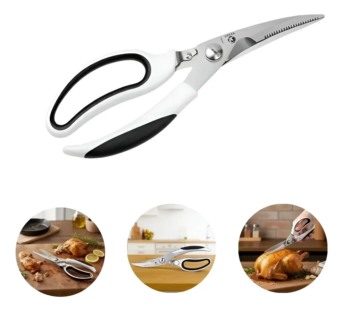 Tesoura Para Destrinchar Frango Cortar Peixes Aves E Carnes