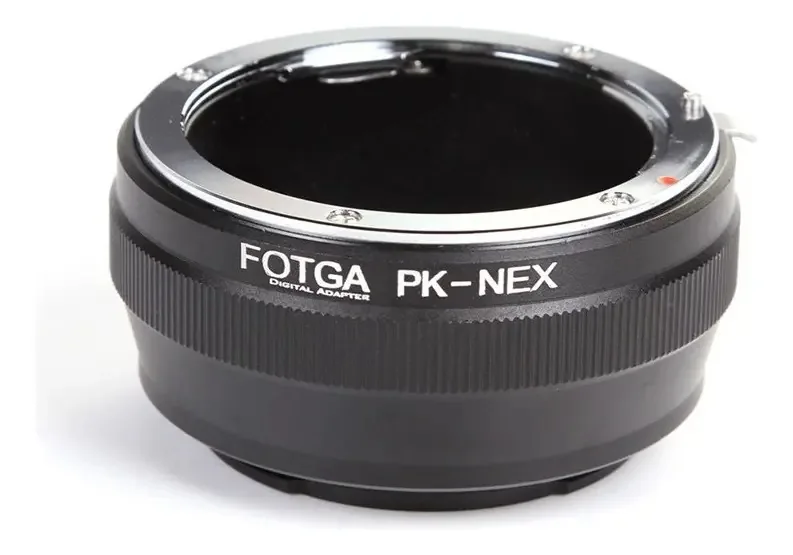Adaptador Fotga para lente Pentax Pk para câmera Sony Nex E