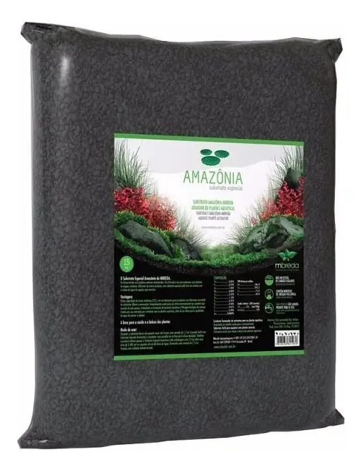 Substrato Fértil Aquário Plantado 15Kg Mbreda Amazônia Nutrientes