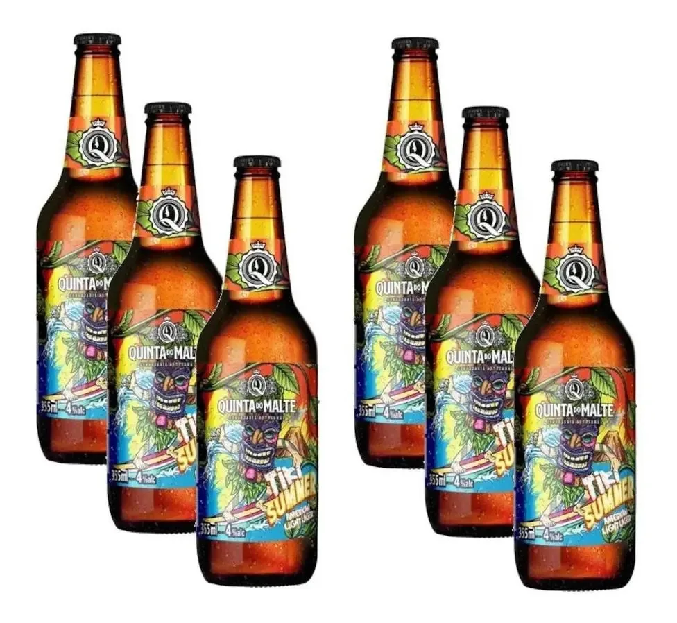 Kit 06 Cervejas Tiki Summer 355ml Quinta Do Malte