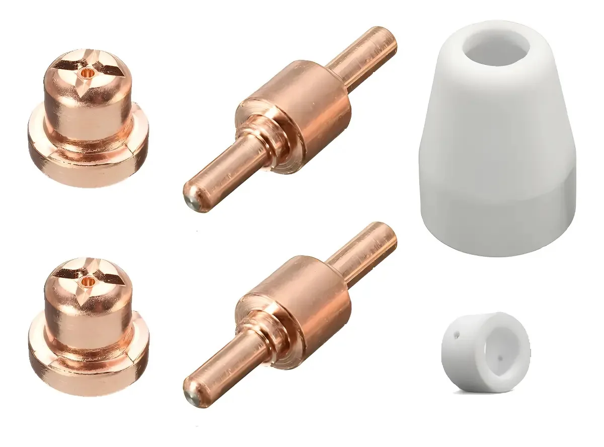 Kit Consumíveis para Tocha Plasma PT31, CUT40/50/60 – Maqpoint (6 Peças)