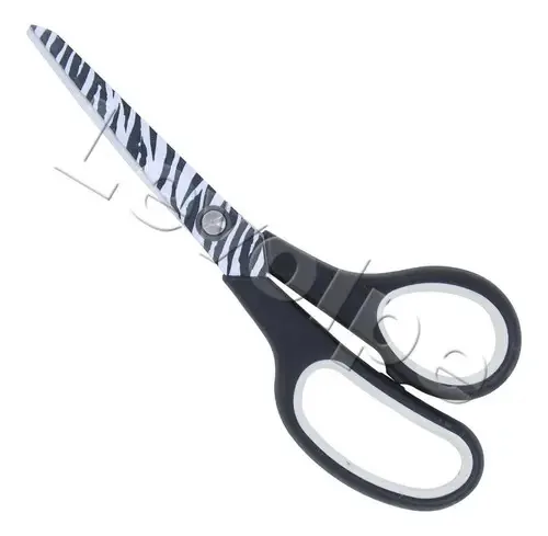 Tesoura De Multiuso Costura Tecidos Decorada Estampa 20cm Cor Preto