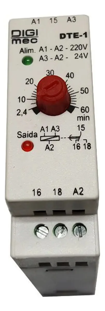 Temporizador Analógico Digimec DTE-1 60MIN Industrial