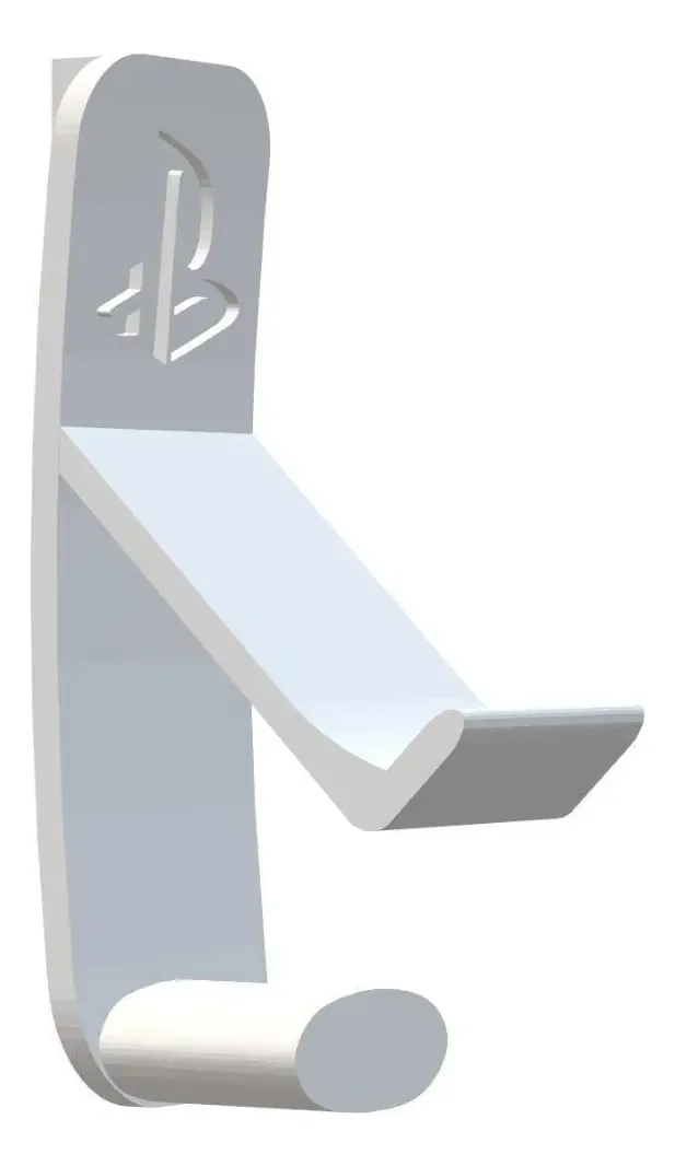 Suporte Controle + Headset Ps5 Lateral Branco - 3dw
