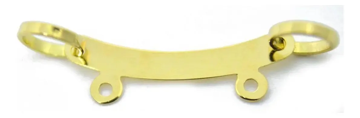 Canga Em Ouro 18k Para 2 Pingentes P710