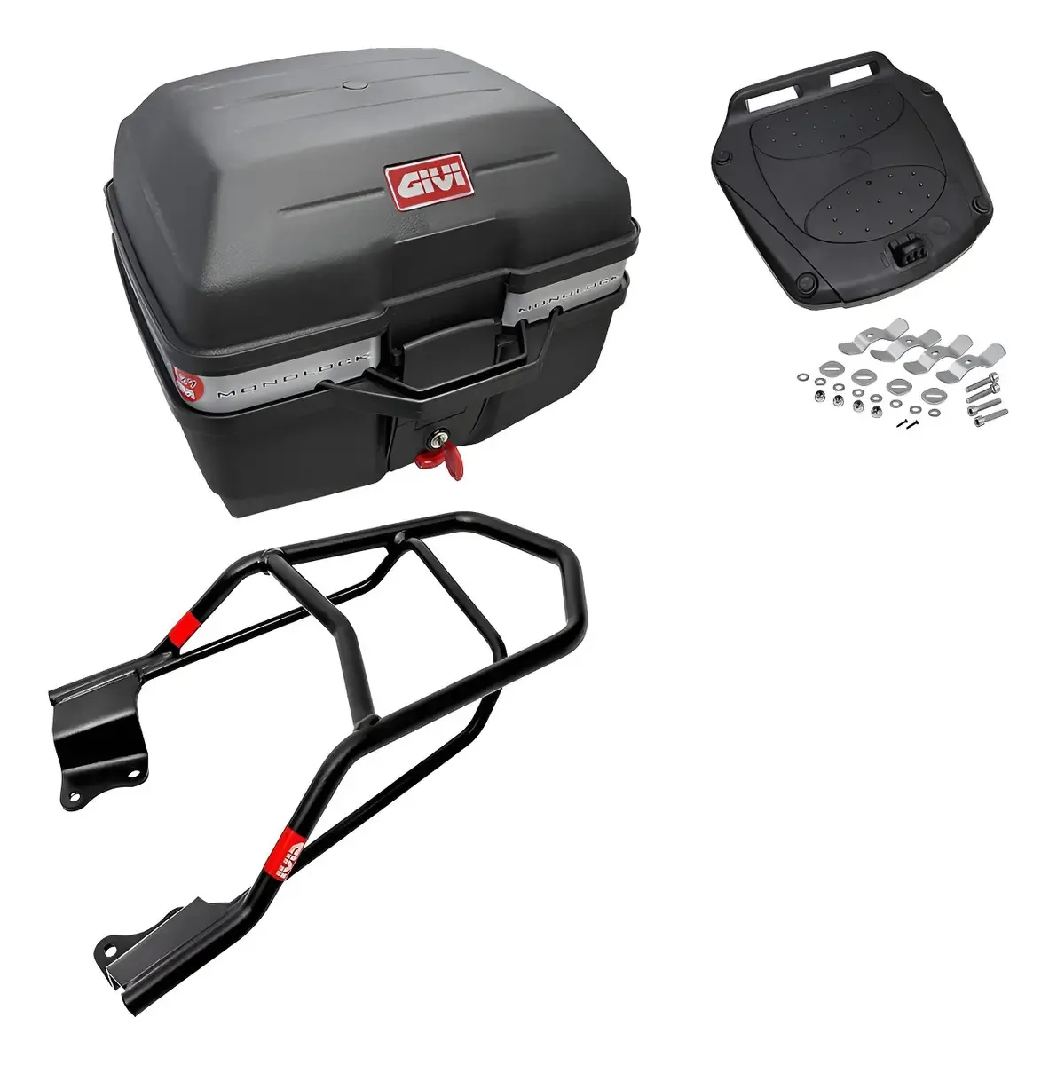 Baú E27 + Bagageiro Givi Fazer 150 Cor