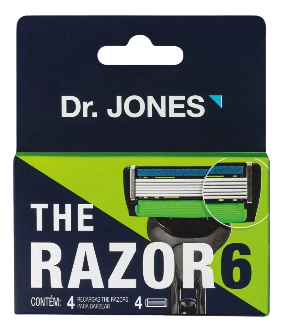 Recarga Dr Jones Razor 6 C/4 Unidades
