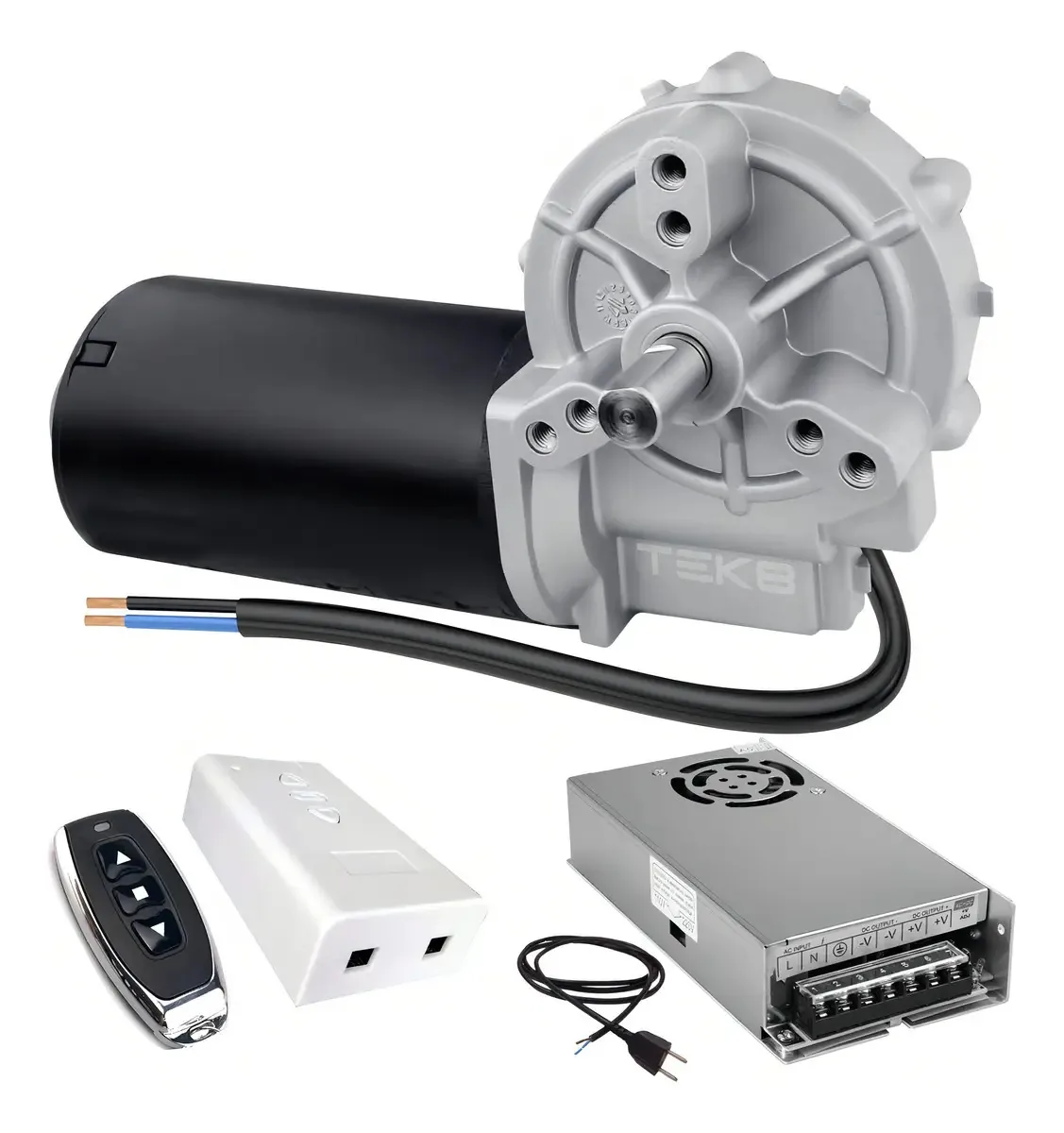 Motor Redutor Motoredutor 12v Dc 82 Rpm Remoto E Fonte
