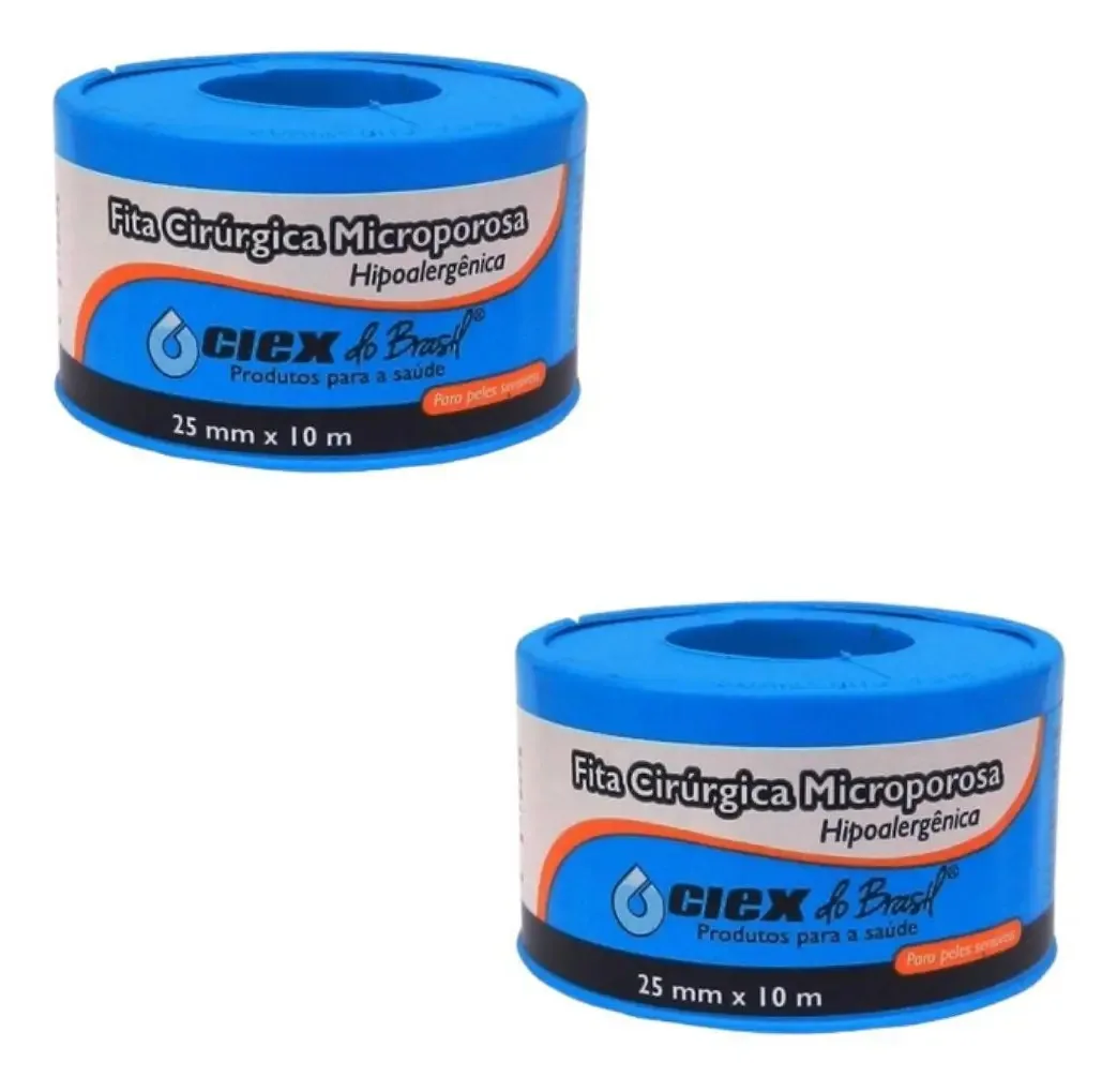 Fita Micporosa 25x10 Ciex Kit 2 Unidades