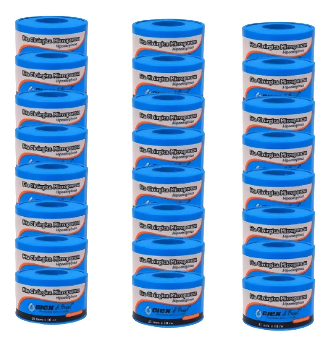 Fita Microporosa 25x10 Kit 24 Unidades