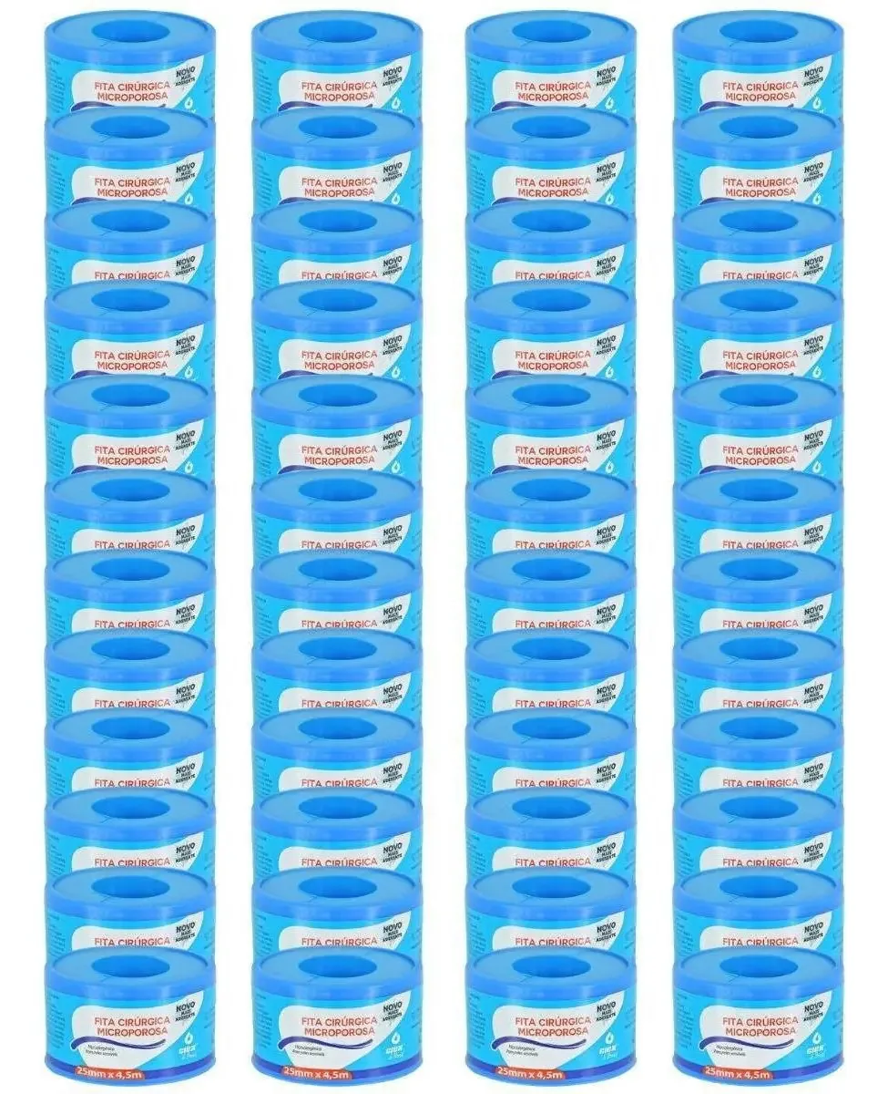 Fita Microporosa 25x4.5 Kit Com 48 Unidades