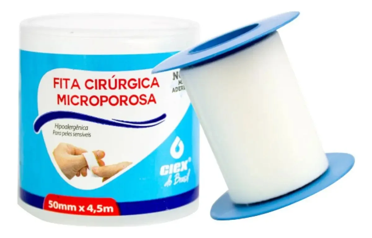 Fita Microporosa 50mm X 4.5m Kits Com 6 Unidades
