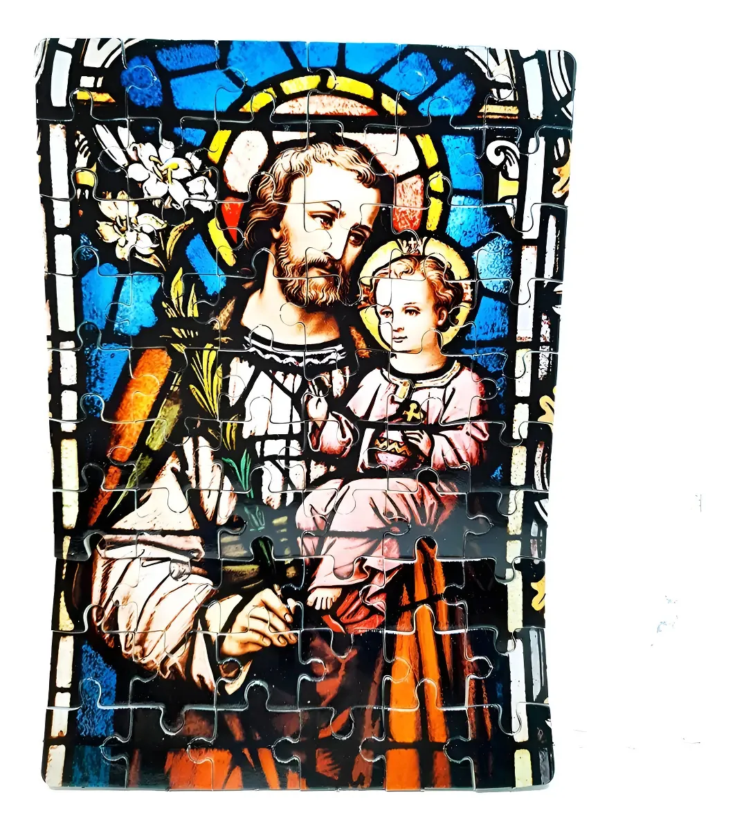 4 Quebra-cabeça Cognitivo Reabilitação Idosos Arte Sacra 40