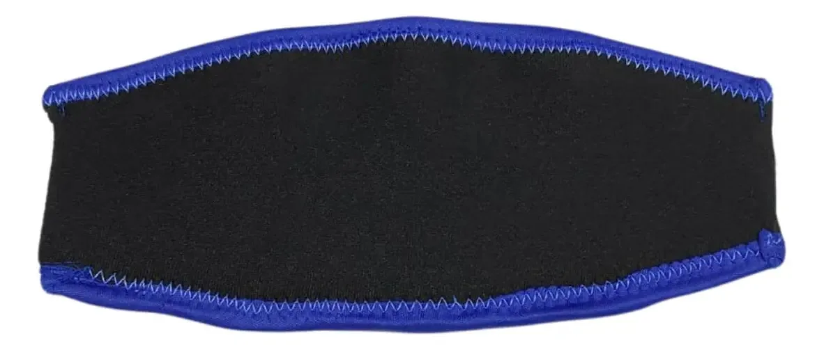 Strap NetDive Neoprene Protetor Máscara Mergulho Preto/Azul