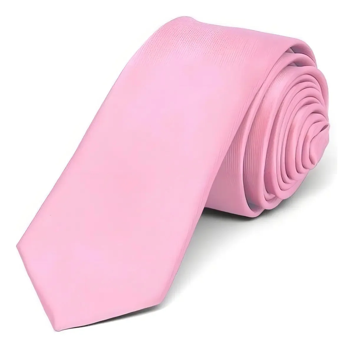 Kit 20 Gravatas Slim Fit Casamento, Padrinhos, Formatura Cor Rosa medio