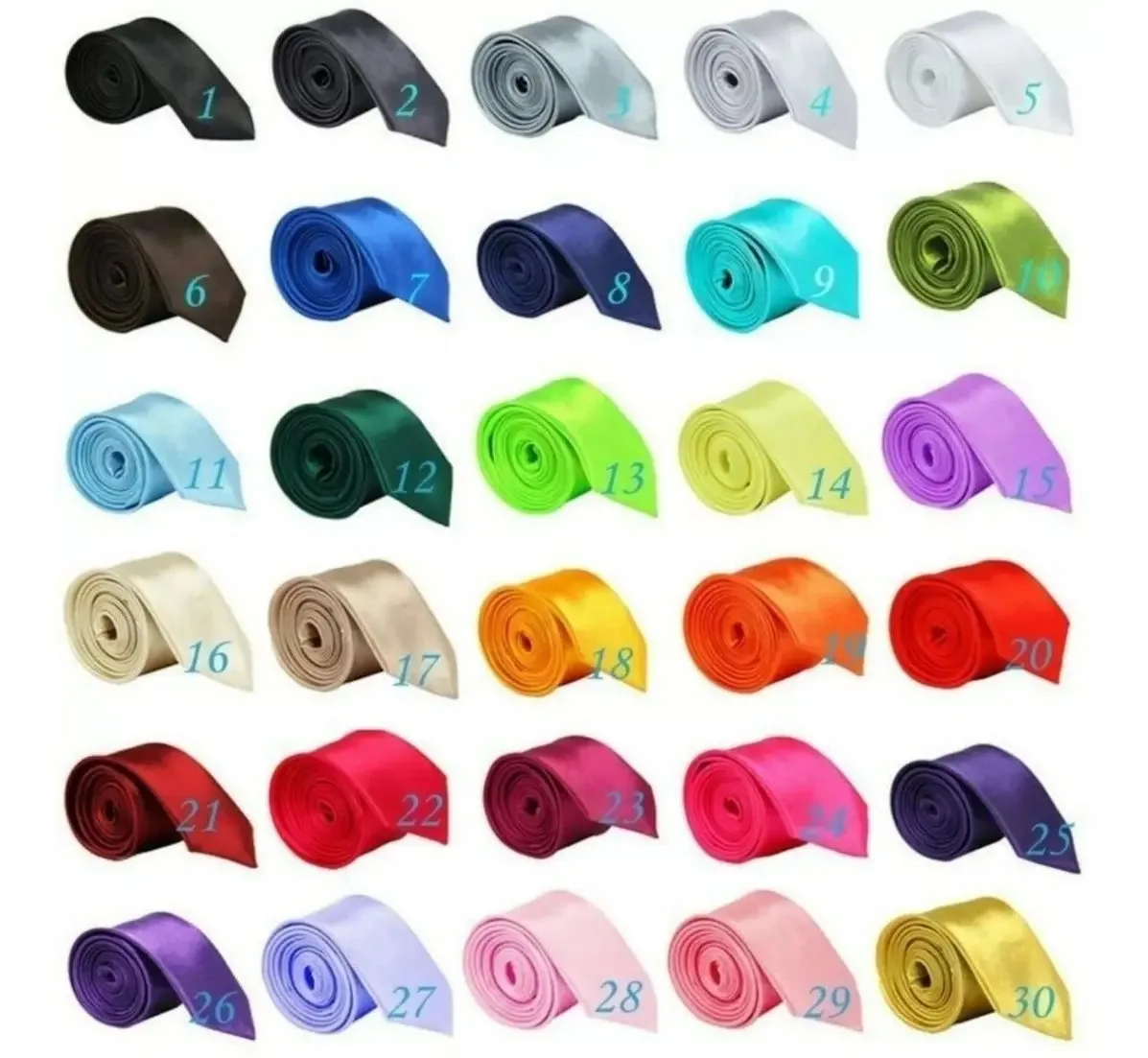 Kit 20 Gravatas Slim Fit Casamento, Padrinhos, Formatura Cor Variadas