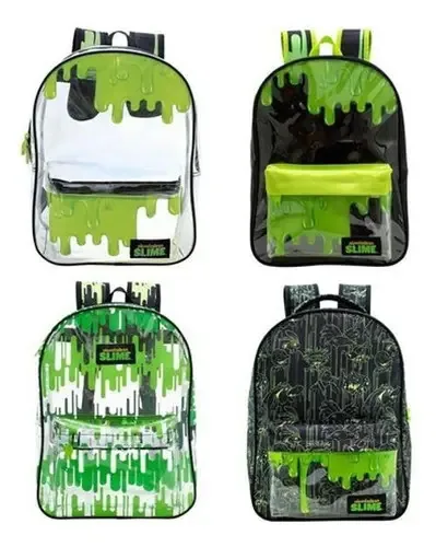 Kit Com 4 Mochilas Slime Nickelodeon Nick