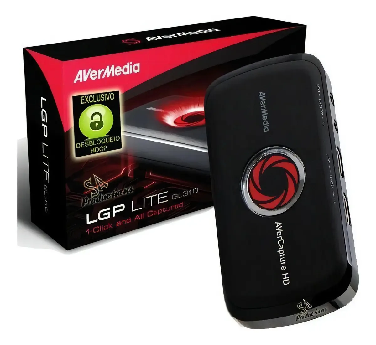 Placa Captura Avermedia Live Gamer Portable Lite Lgp Gl310
