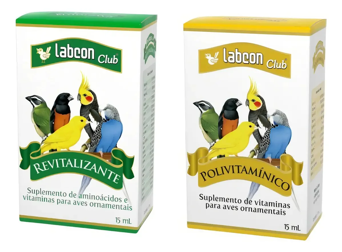 Labcon Polivitamínico + Revitalizante Pássaros Ornamentais