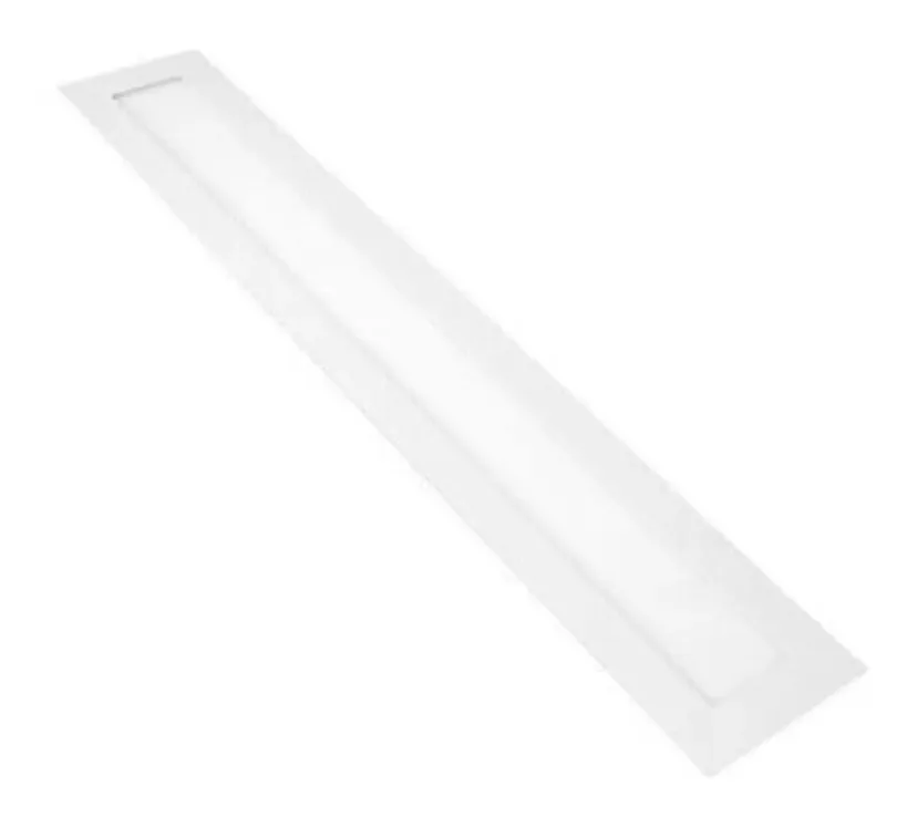 2 Painéis Led Embutir Retangular 60x10cm 20w Frio E Quente Cor Branco-frio