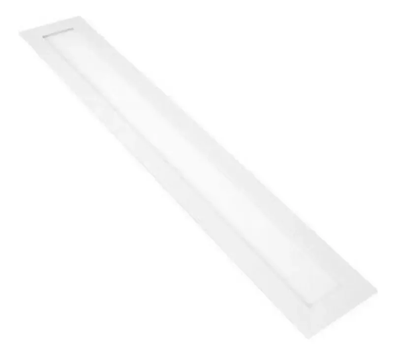 5 Painéis Led Embutir Retangular 60x10cm 20w Frio E Quente Cor Branco-quente 110v/220v (bivolt)